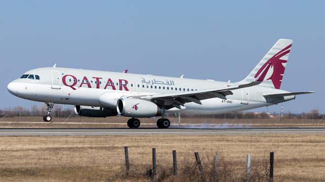 A7-AHU:Airbus A320-200:Qatar Airways